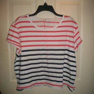 Sundry striped boxy top size 3